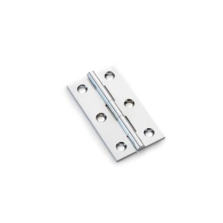 Alexander & Wilks AW064-CH-PC Solid Brass Butt Hinge - Polished Chrome 25" (LEAD TIME: 2-3 DAYS)