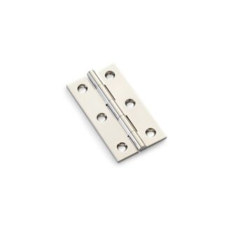 Alexander & Wilks AW064-CH-PN Solid Brass Butt Hinge - Polished Nickel 25" (LEAD TIME: 2-3 DAYS)