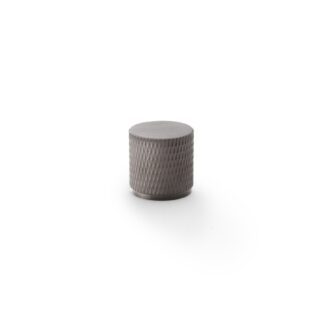 Alexander & Wilks AW800-20-DBZPVD Brunel Knurled Cylinder Cupboard Knob - Dark Bronze PVD 20mm (LEAD TIME: 2-3 DAYS)