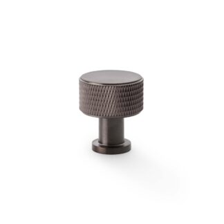 Alexander & Wilks AW807K-29-DBZPVD Lucia Knurled Cupboard Knob - Dark Bronze PVD 29mm (LEAD TIME: 2-3 DAYS)