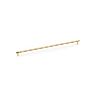 Alexander & Wilks AW810-448-SBPVD Brunel Knurled T Bar Cupboard Handle - Satin Brass PVD Centres 448mm (LEAD TIME: 2-3 DAYS)