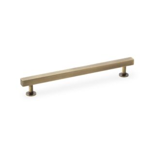 Alexander & Wilks AW815-192-AB Square T Bar Cabinet Pull Handle - Antique Brass 192mm (LEAD TIME: 2-3 DAYS)