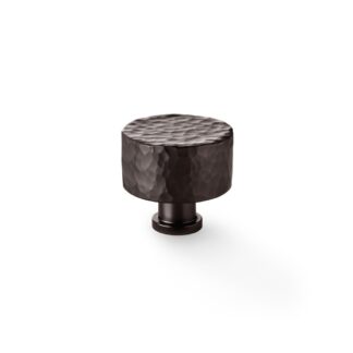 Alexander & Wilks AW816-35-DBZ Leila Hammered Cupboard Knob - Dark Bronze 35mm (LEAD TIME: 2-3 DAYS)