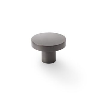 Alexander & Wilks AW821-38-DBZ Hanover Plain Cupboard Knob - Dark Bronze Knob 38mm (LEAD TIME: 2-3 DAYS)
