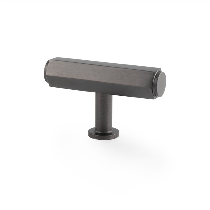 Alexander & Wilks AW829-55-DBZ Vesper Hex T Bar Cabinet Knob - Dark Bronze (LEAD TIME: 2-3 DAYS)