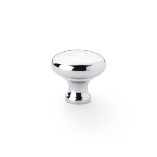 Alexander & Wilks AW836-32-PC Wade Round Cupboard Knob - Polished Chrome 32mm (LEAD TIME: 2-3 DAYS)