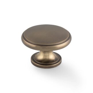 Alexander & Wilks AW849-38-AB Cambridge Round Cupboard Knob (LEAD TIME: 2-3 DAYS)