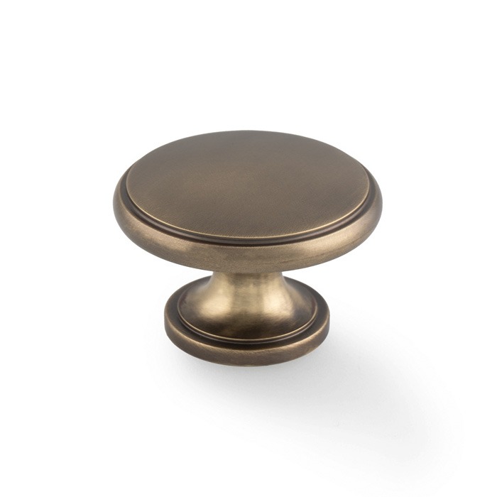 Alexander & Wilks AW849-38-AB Cambridge Round Cupboard Knob (LEAD TIME: 2-3 DAYS)