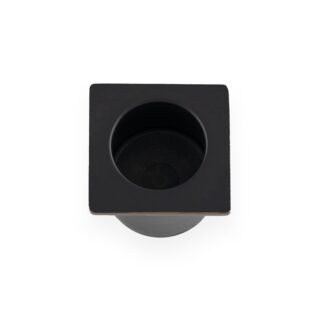 Alexander & Wilks AW993BL Sliding Door Finger Edge Pull Square Black (LEAD TIME: 2-3 DAYS)