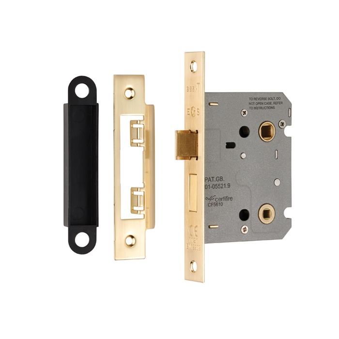 Eurospec BAE5030SB Easi-T Residential Bathroom Lock 78mm (LEAD TIME: 2-3 DAYS)