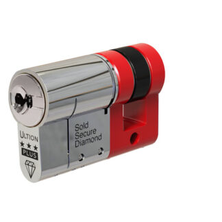Ultion WXM Euro Single Cylinders British Standard Kitemarked TS007 3* - Brass or Chrome Finish (LEAD TIME: 2-3 DAYS)