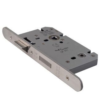 Eurospec DLS7860WCSSS/R Easi-T Din Bathroom Lock Radius (LEAD TIME: 2-3 DAYS)