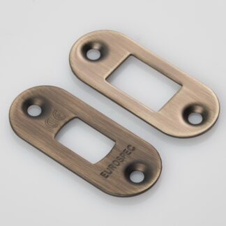 EuroSpec FSF5010AB/R Forend Strike & Fixing Pack to Suit Heavy Duty Tubular Deadbolt Radius (LEAD TIME: 2-3 DAYS)