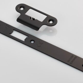 EuroSpec FSF5016MB/R Forend Strike and Fixing Pack to Suit Din Latch (Security) Radius (LEAD TIME: 2-3 DAYS)