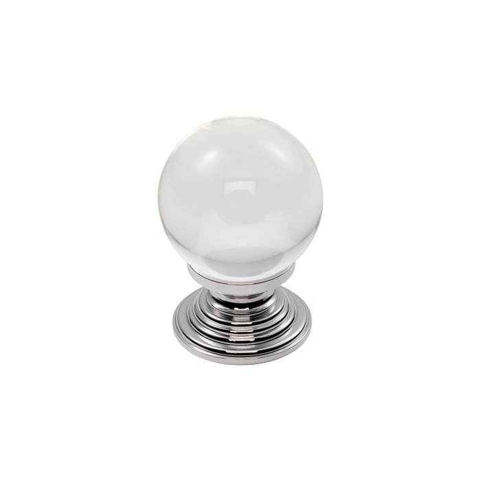 Carlisle Brass FTD690ACTC Clear Ball Knob 27mm (LEAD TIME: 2-3 DAYS)