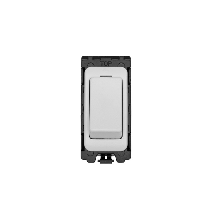 Eurolite G15-WHW Grid & Modular 2-Way Retract Switch - Matt White (LEAD TIME: 2-3 DAYS)
