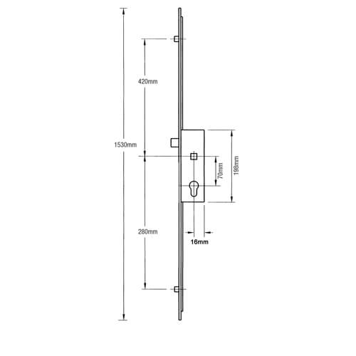 GU Ferco Latch 2 Rollers Multipoint Door Lock - Image 2