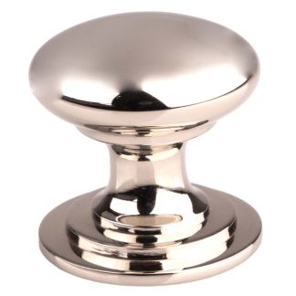 Carlisle Brass M47BPN Victorian Cupboard Knob 32mm - Polished Nickel (LEAD TIME: 2-3 DAYS)