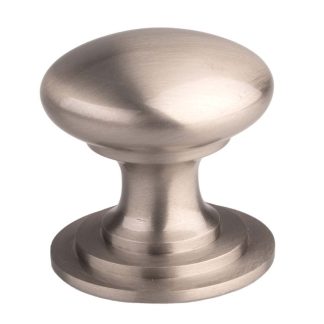 Carlisle Brass M47BSSE Victorian Cupboard Knob 32mm Stainless Steel Effect (LEAD TIME: 2-3 DAYS)