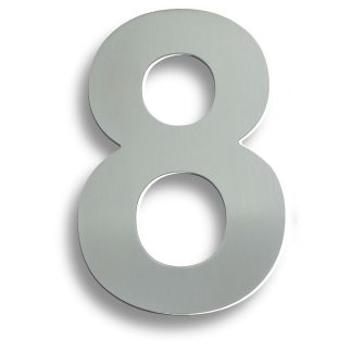 Eurospec NUM10178SSS Stainless Steel 7" Numerals (0-9) (Number 8) (LEAD TIME: 2-3 DAYS)