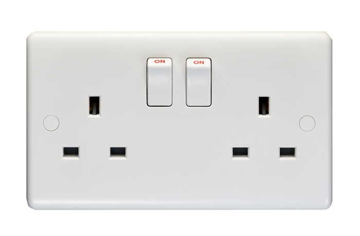 Eurolite PL4060 2-Gang Switched Socket Single Pole (LEAD TIME: 2-3 DAYS)