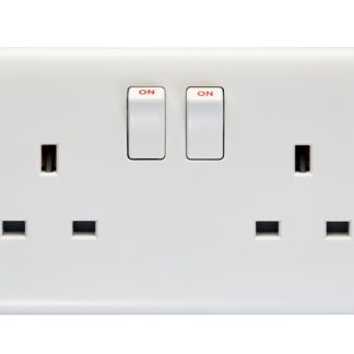 Eurolite PL4100 2-Gang Switched Socket Double Poled (LEAD TIME: 2-3 DAYS)