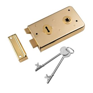 Eurospec RDE8043PB Traditional Rim Deadlock (LEAD TIME: 2-3 DAYS)