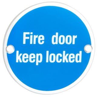 Eurospec SEX1015SSS Signage Fire Door Keep Locked (LEAD TIME: 2-3 DAYS)