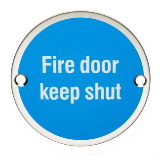 Eurospec SEX4016SAA Fire Door Keep Shut Symbol (LEAD TIME: 2-3 DAYS)