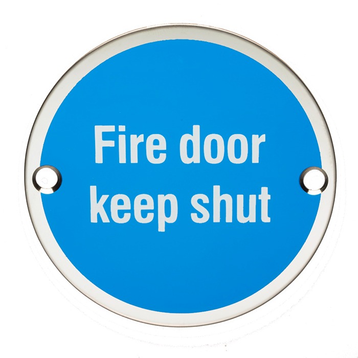 Eurospec SEX4016SAA Fire Door Keep Shut Symbol (LEAD TIME: 2-3 DAYS)