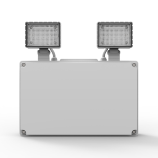 CQR TS/8/ST/WH/865 SELF TEST - H O Emergency LED Twin Spot, 2x500lm, IP65 (LEAD TIME: 2-3 DAYS)