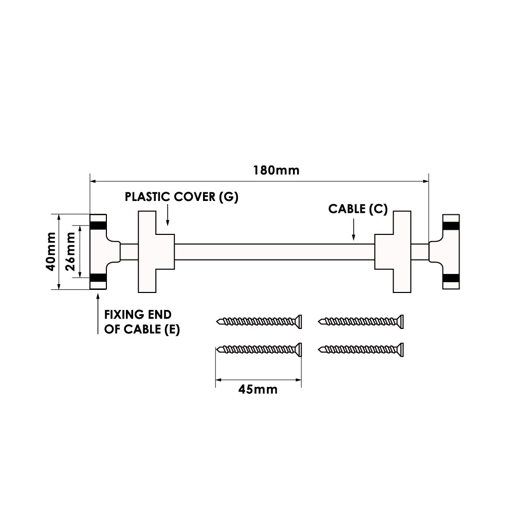 TSS Fixed Cable Window Restrictors - Image 3
