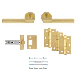 Carlisle Brass UDP010SB/INTB Lagos Latch Pack Ultimate Door Pack (LEAD TIME: 2-3 DAYS)