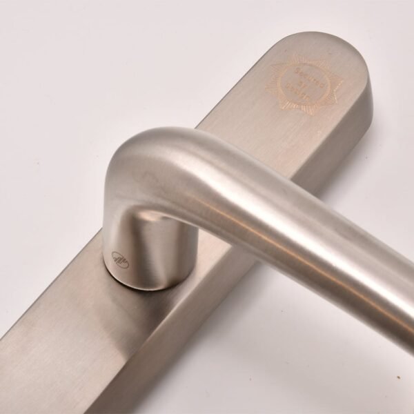 TSS TS007 2 Star Grade 304 Stainless Steel Lever Lever UPVC Multipoint Door Handles – 92mm PZ Sprung 210mm Screw Centres