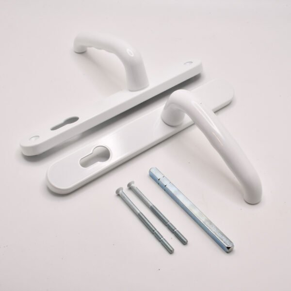 TSS DDA/EA Compliant Lever Lever UPVC Multipoint Door Handles – 92mm PZ Sprung 210mm Screw Centres